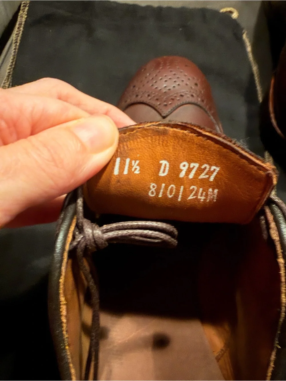 Allen Edmonds brown leather